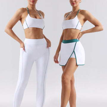 Naked Contrast Color Sportswear Set D010