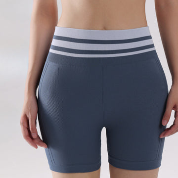 High Waist Seamless Outdoor Running Shorts