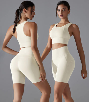 Seamless suit slimming body shaping exercise fitness