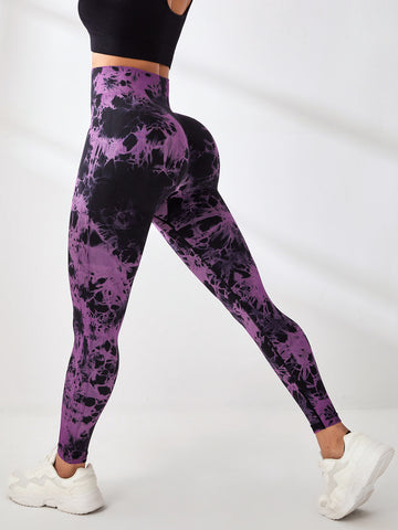 Seamless Tie-dye Yoga Leggings S177