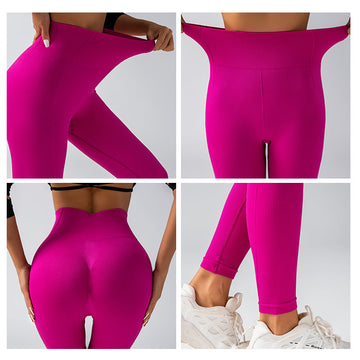 Seamless high quality hip lift tight stretch sweatpants MY017