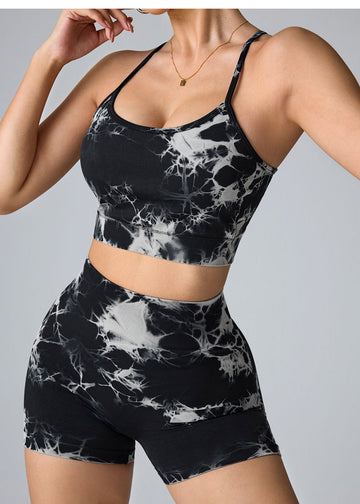 Seamless Tie-Dye Fitness Yoga Kit S244/S245