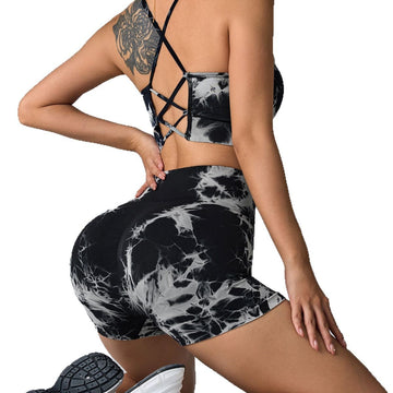 Tie-dye yoga set