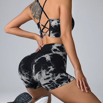 Tie-dye yoga set